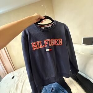 Tommy Hilfiger Men's Dark Blue Crewneck Sweater